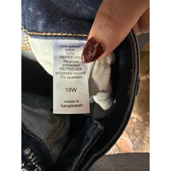 Women's Maurices Blue Mid-Rise Jeans Plus 18W - Picture 3 of 3